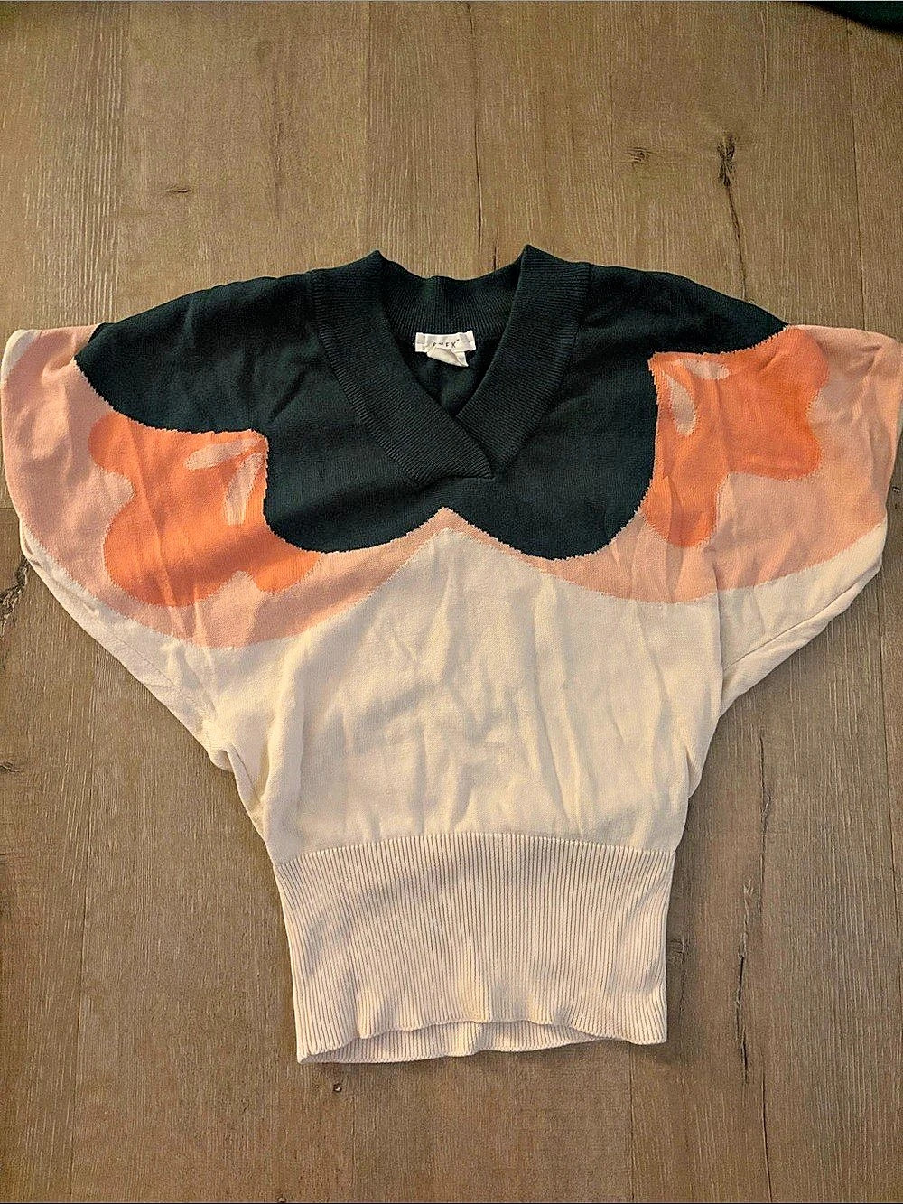 SKFK Women'Small Organic Cotton Abstract Sweater Size M